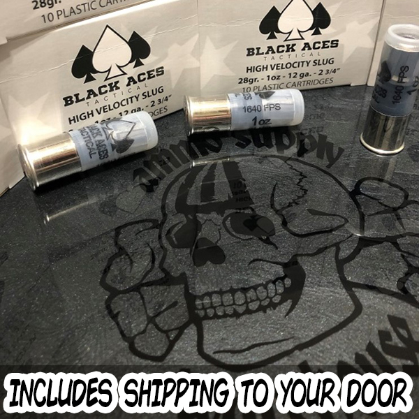 Black Aces Tactical 12 ga Slug 1 oz. 2 3/4" 200 rnd/case SHIPPED